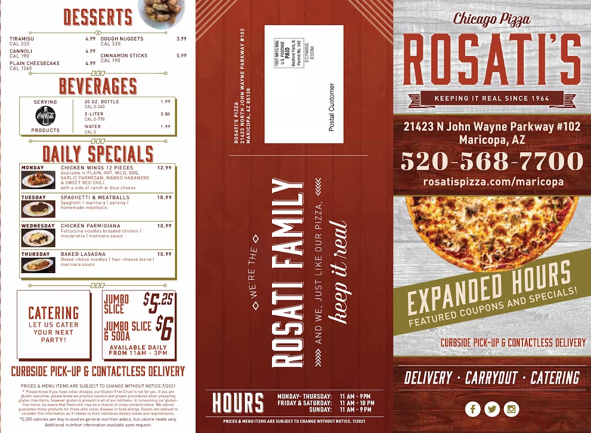 Menu Rosati's Pizza-2